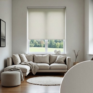 Krem İthal Mat Stor Perde