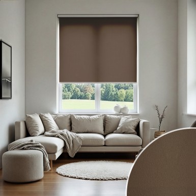 Kahverengi Mat Stor Perde