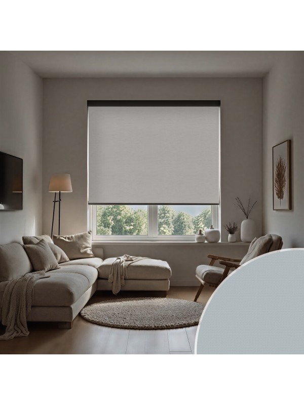 Gri Işık Geçirmez Stor Perde