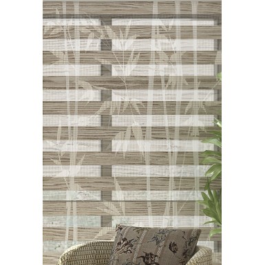 Bambu Baskılı Zebra Perde