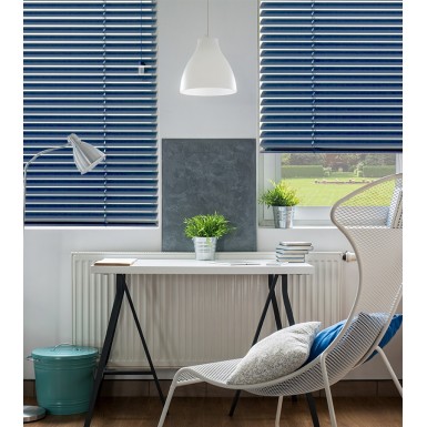 25 mm Mavi Alüminyum Jaluzi
