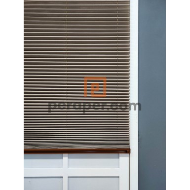 Kahverengi Plise Perde 15mm