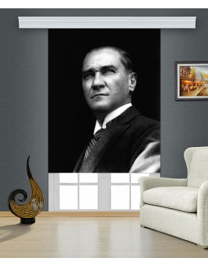 Atatürk Baskılı Stor Perde