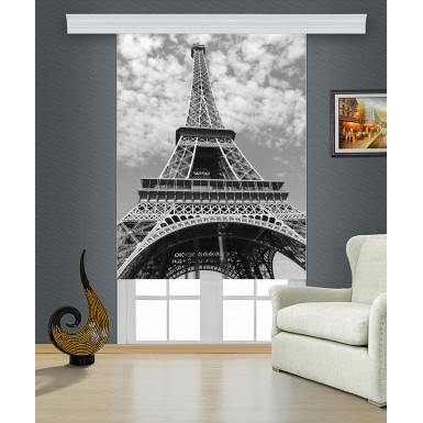 Eyfel Baskılı Stor Perde