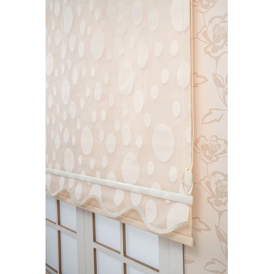 Puantiyeli Çiftli Tül Stor Perde