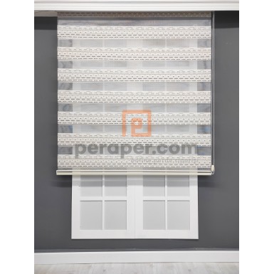 Kilim Desenli Otantik Zebra Perde